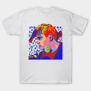 awsten knight rainbow tamagotchi portrait (square) T-Shirt